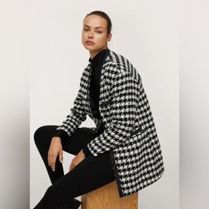 NWT mango houndstooth wool coat/jacket